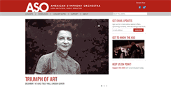 Desktop Screenshot of americansymphony.org